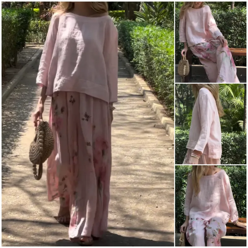 🧺【3-Way Transformer】Sunshine Floral Set 🧺 | Reversible Top   Convertible Pants | UPF50  Protection | Vacation Ready in Seconds
