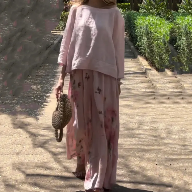 🧺【3-Way Transformer】Sunshine Floral Set 🧺 | Reversible Top   Convertible Pants | UPF50  Protection | Vacation Ready in Seconds