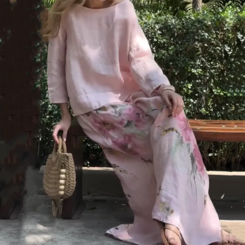 🧺【3-Way Transformer】Sunshine Floral Set 🧺 | Reversible Top   Convertible Pants | UPF50  Protection | Vacation Ready in Seconds