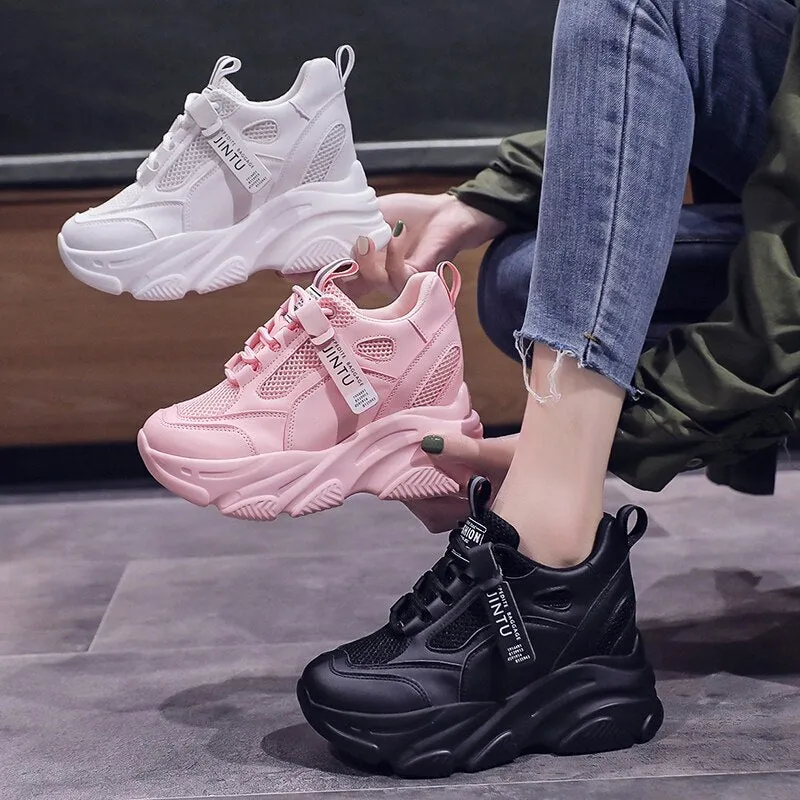 Brand Spring Breathable Mesh Sneakers Hidden