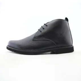 Capital Footwear - LEATHER PLAIN-TOE BOOT - Black