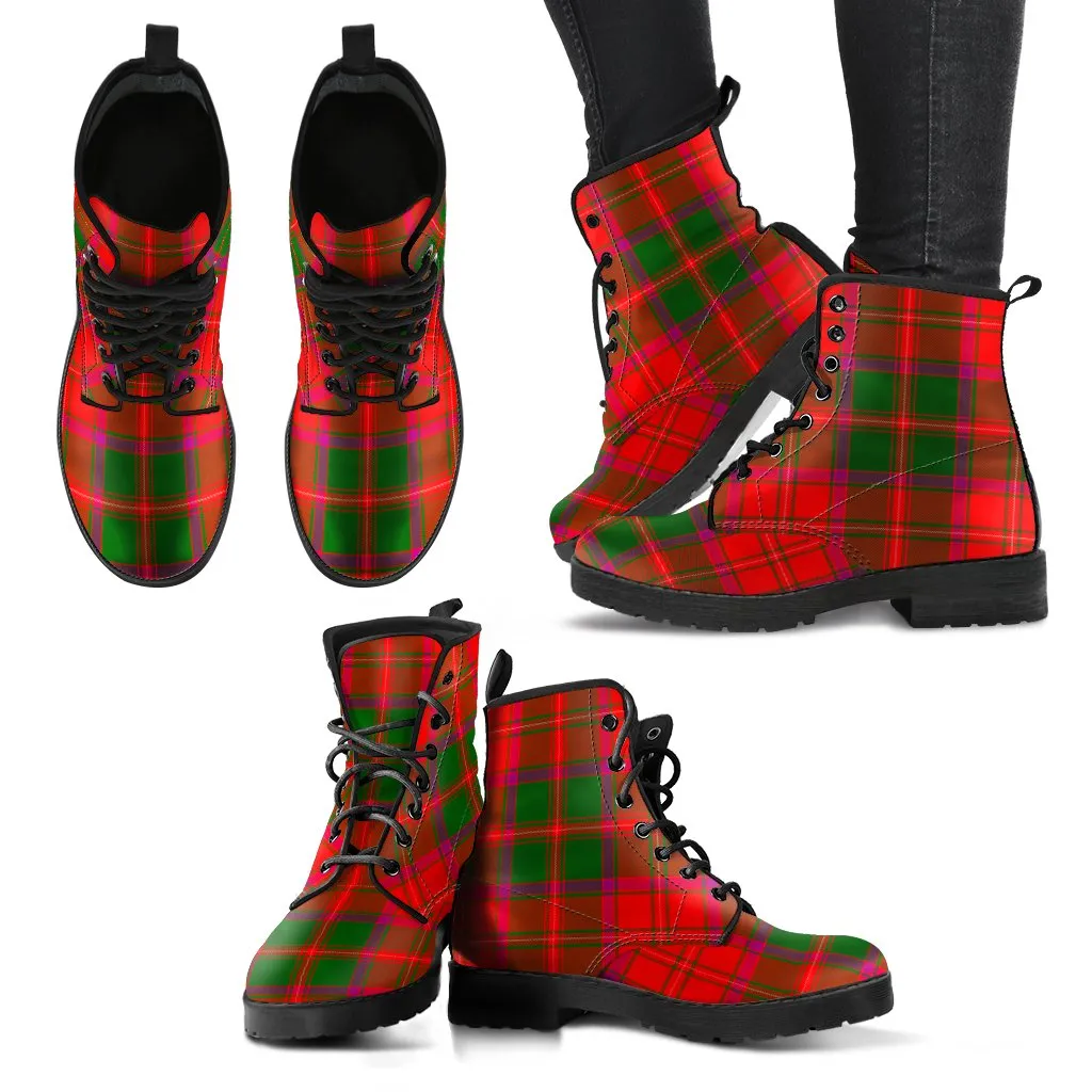 Crief District Tartan Leather Boots
