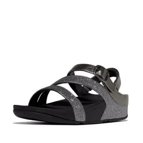 FitFlop Skinny II Glitterdust Z Strap Sandals - Pewter