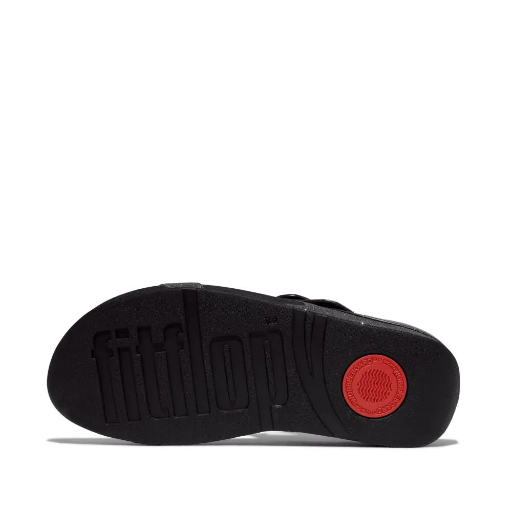 FitFlop Skinny II Glitterdust Z Strap Sandals - Pewter