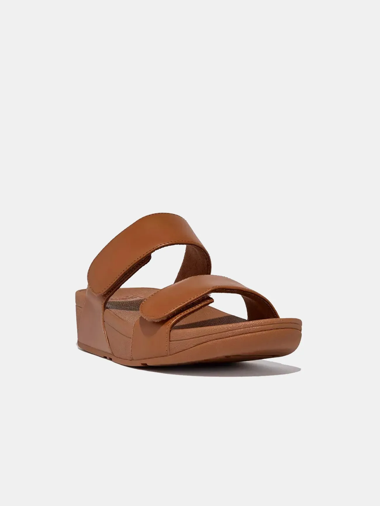Fitflop Women's Lulu Adjustable Leather Slides