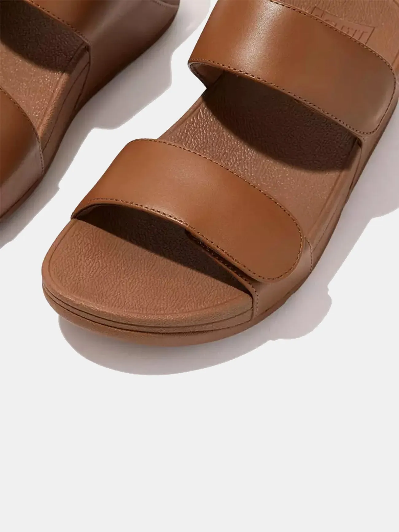 Fitflop Women's Lulu Adjustable Leather Slides