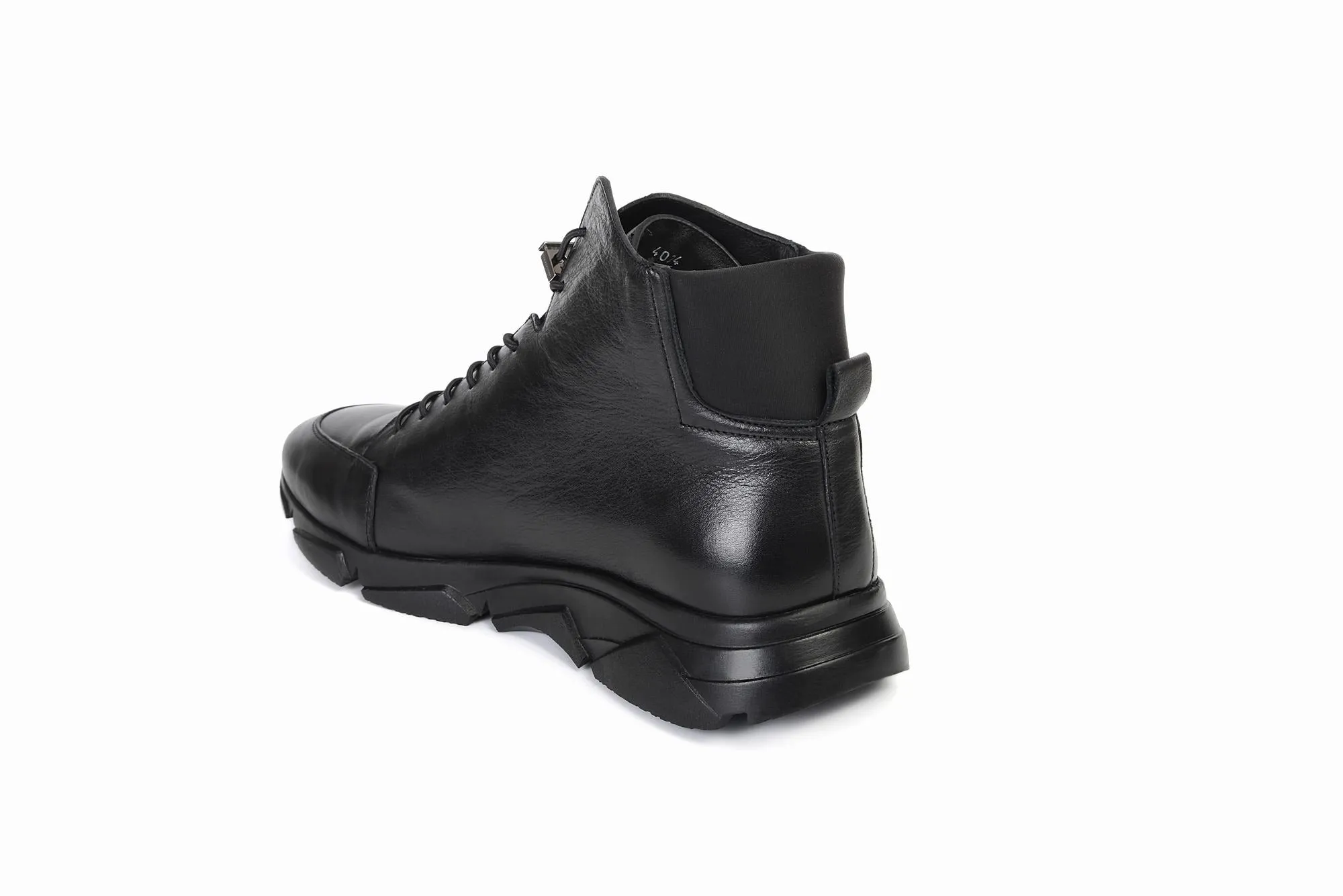 FOOT FEDERATION LACE-UP WALKING MENS BOOT BLACK