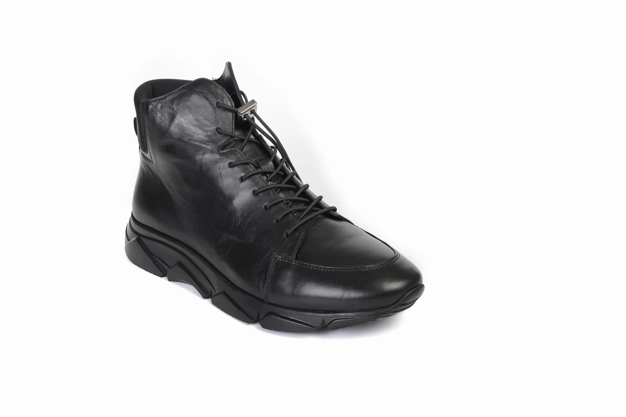 FOOT FEDERATION LACE-UP WALKING MENS BOOT BLACK
