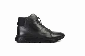 FOOT FEDERATION LACE-UP WALKING MENS BOOT BLACK