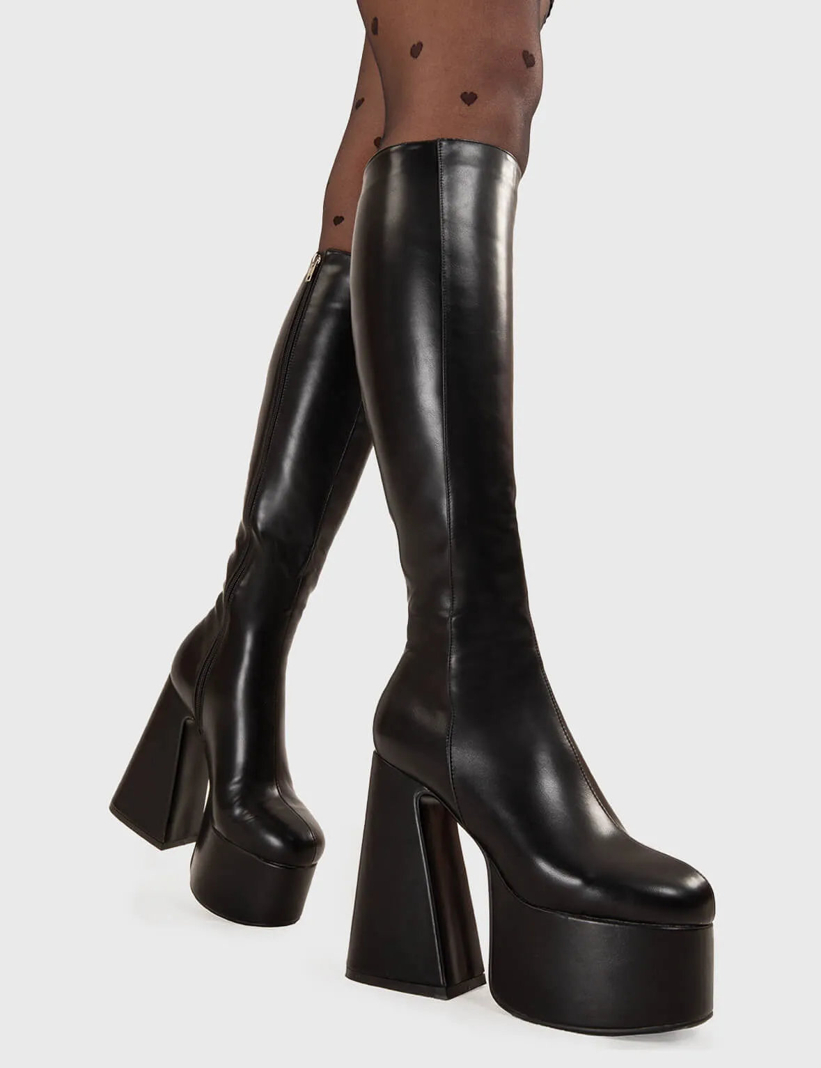 Hate You Platform Knee High Boots