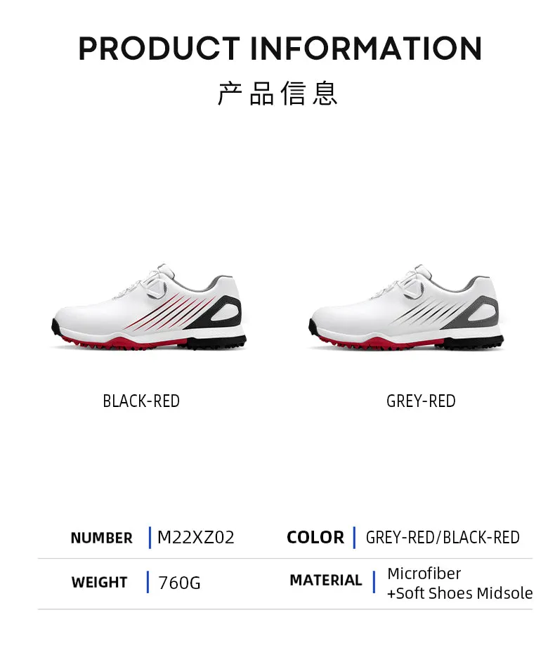 MOEYES M22XZ02 winter golf ball shoes men waterproof golf sneakers custom golf shoes