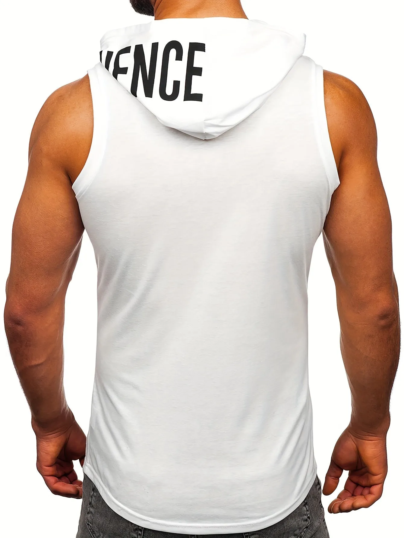 Moisture-Wicking Hooded Tank Top Shirts - Quick Dry, Breathable, Athletic Gym Wear for Men - Ideal for Running, Training, and Bodybuilding