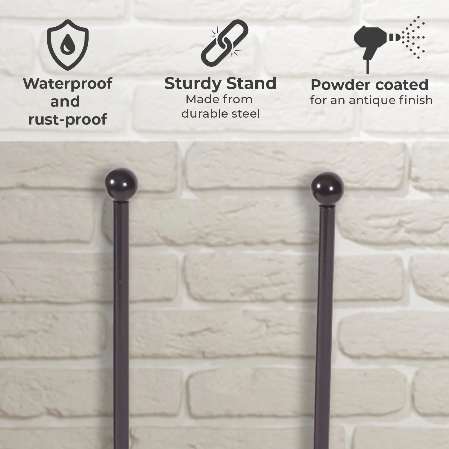 Neo Steel Black Powder Coated Boot Rack - Holds 4 Pairs