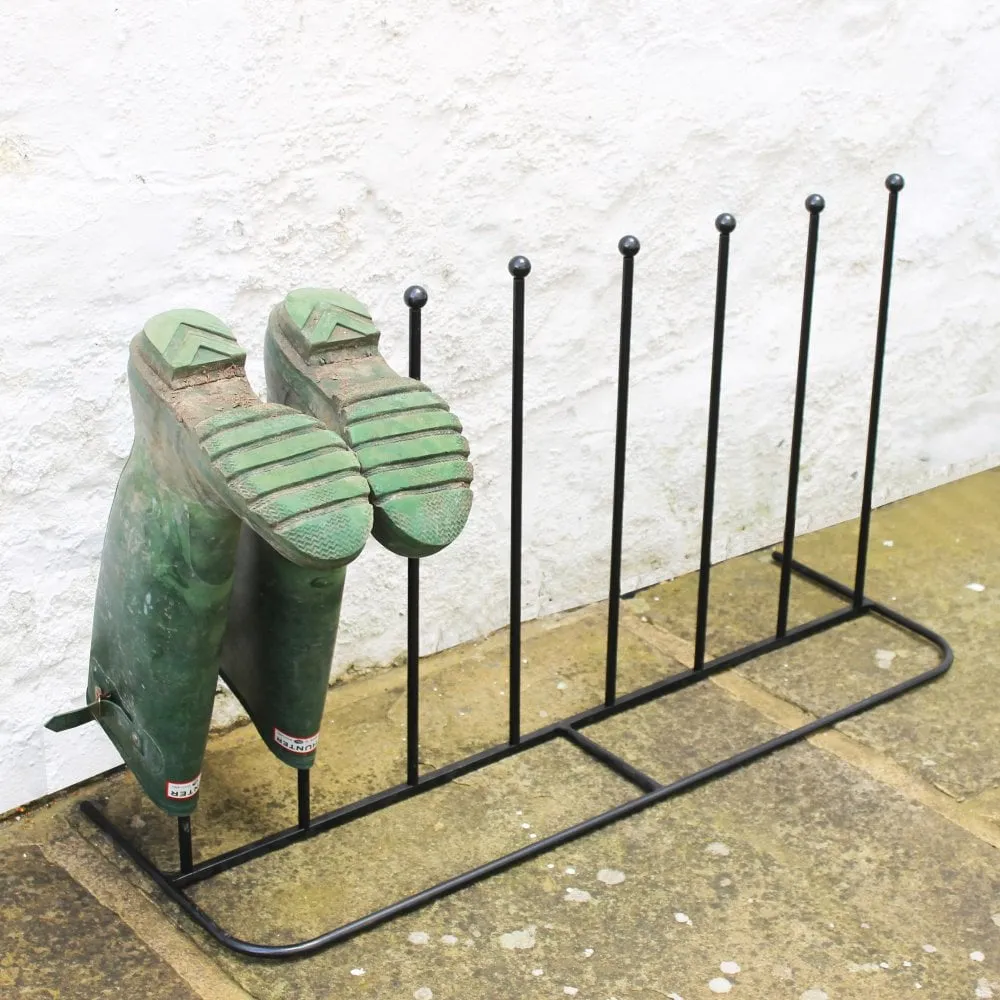 Neo Steel Black Powder Coated Boot Rack - Holds 4 Pairs