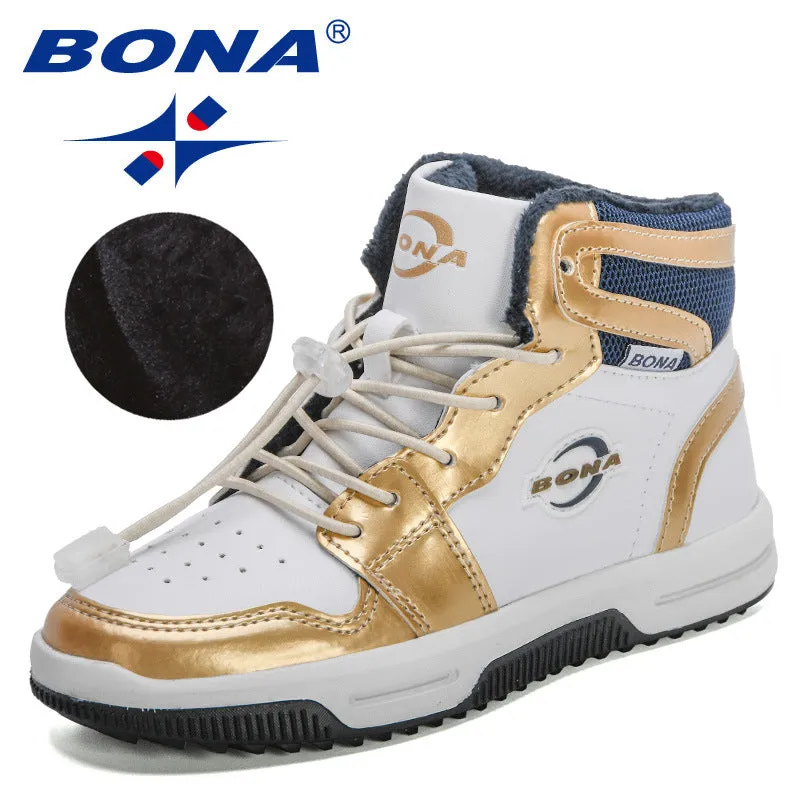 New Designers High Quality Ankle Boots Boys Girls Winter Snow Boots
