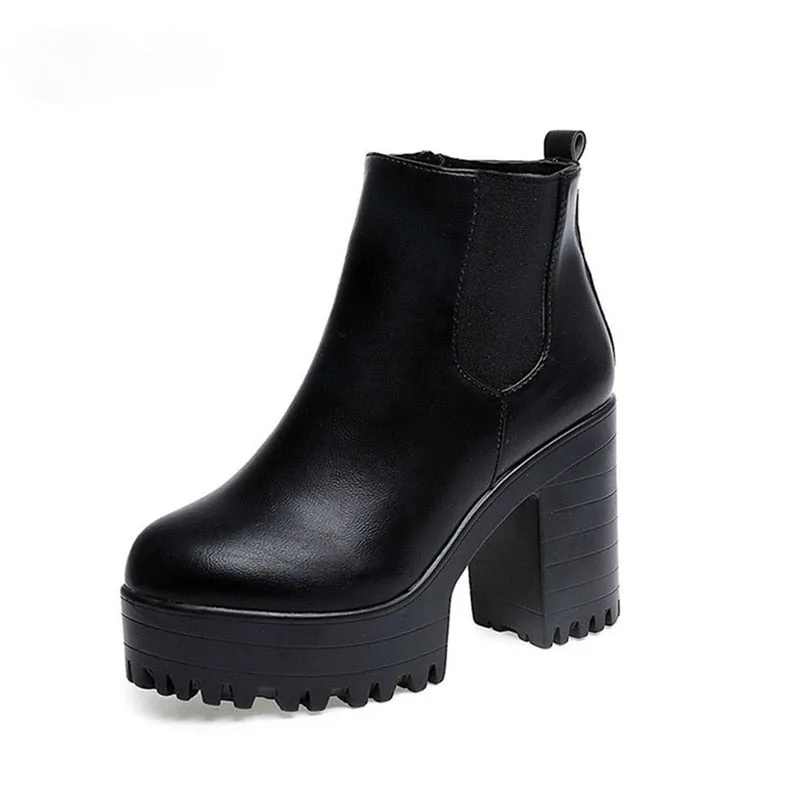Square Heel Women Boots