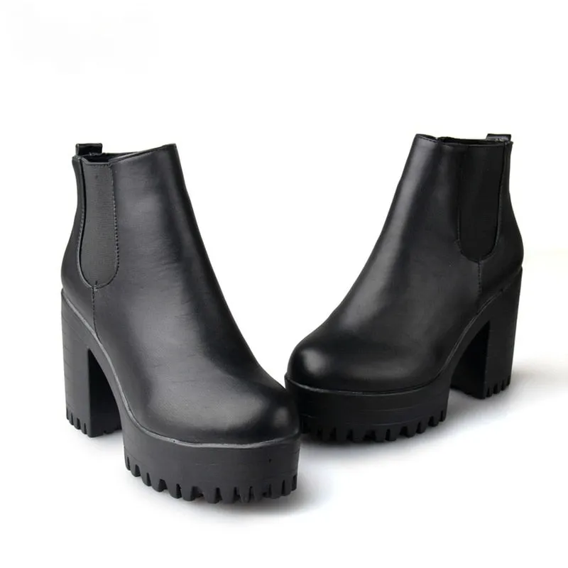 Square Heel Women Boots