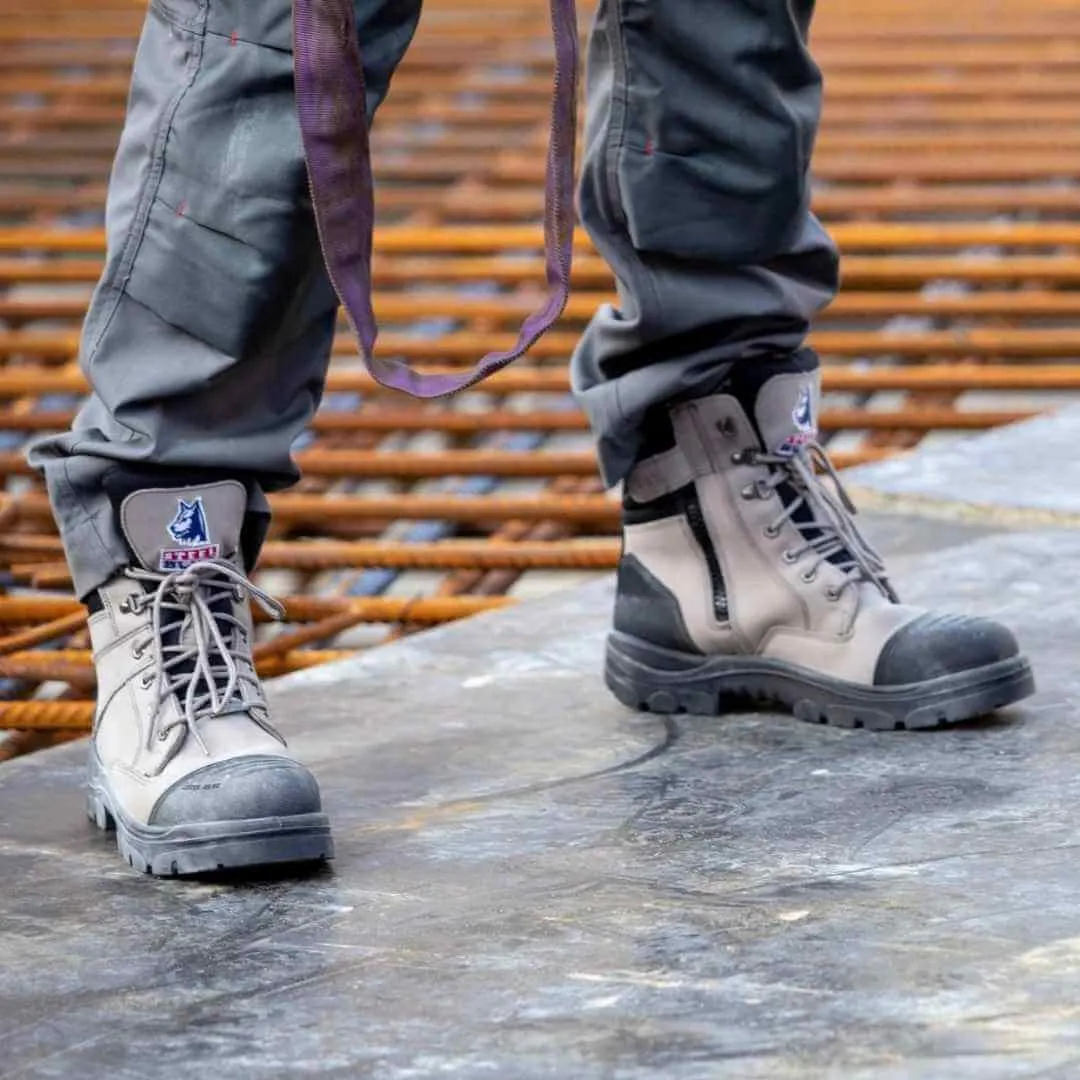 Steel Blue Mens Work Boots Southern Cross Zip S3 - SLATE