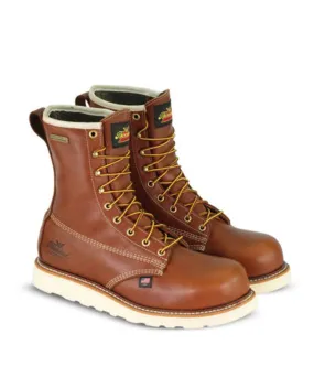 Thorogood American Heritage 8-inch Composite Toe Wedge Work Boots - Tobacco