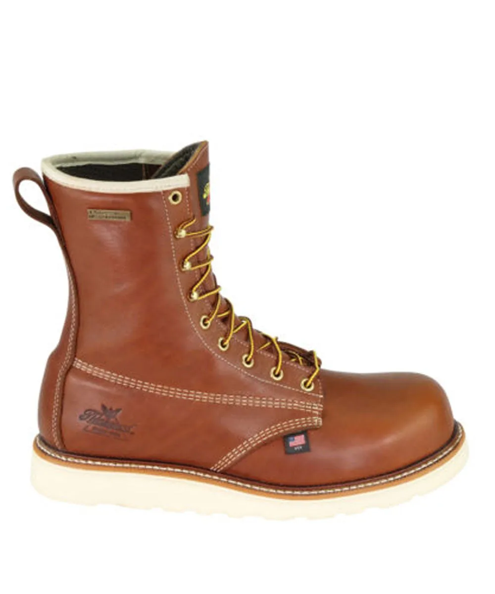 Thorogood American Heritage 8-inch Composite Toe Wedge Work Boots - Tobacco