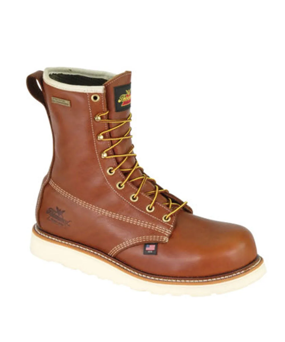 Thorogood American Heritage 8-inch Composite Toe Wedge Work Boots - Tobacco